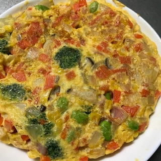 具沢山オムレツ omelette